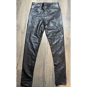 American Eagle Faux Leather Leggings Size M Black
